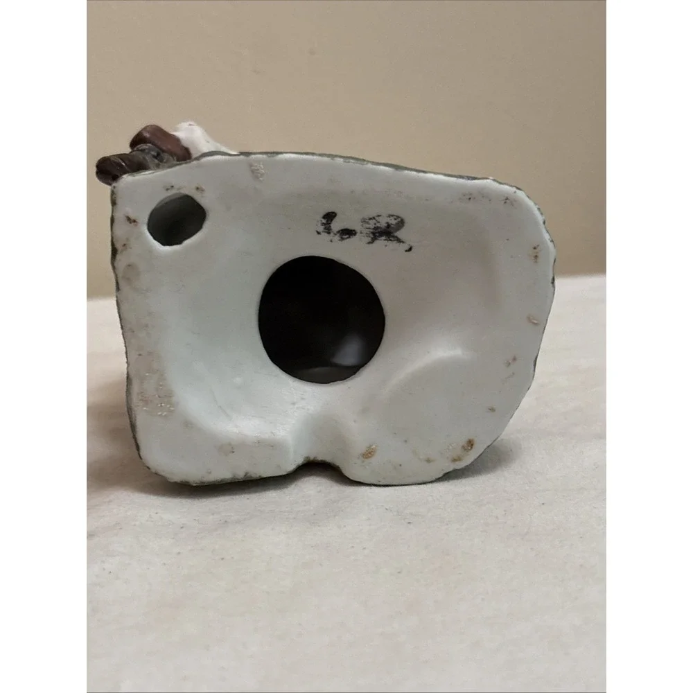 VTG Halloween Haunted House Ceramic Village Figurine 5.5 Ghost Station Decor